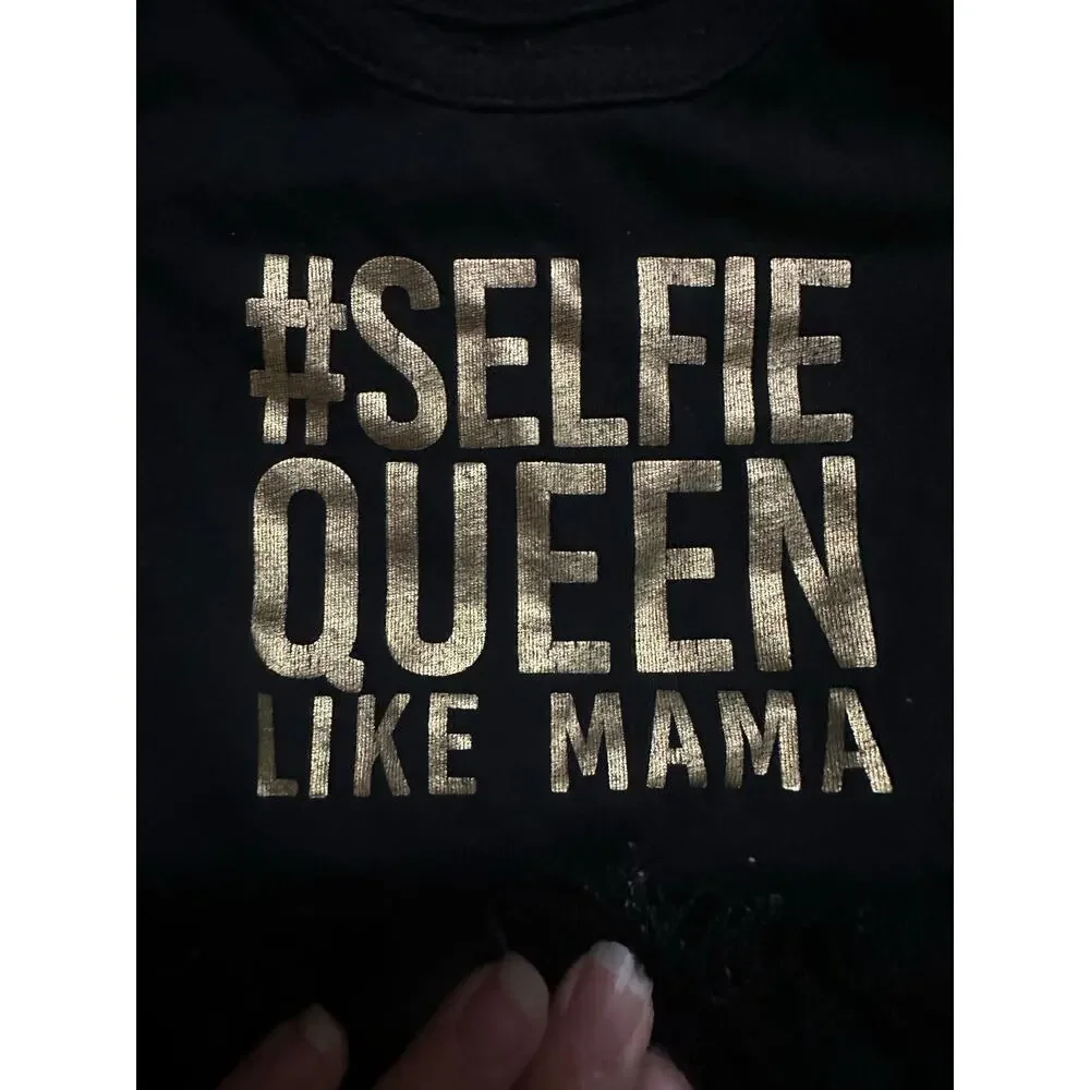 The Children’s Place #Selfie Queen Like Mama Black & Gold Bodysuit Tutu Skirt!!.